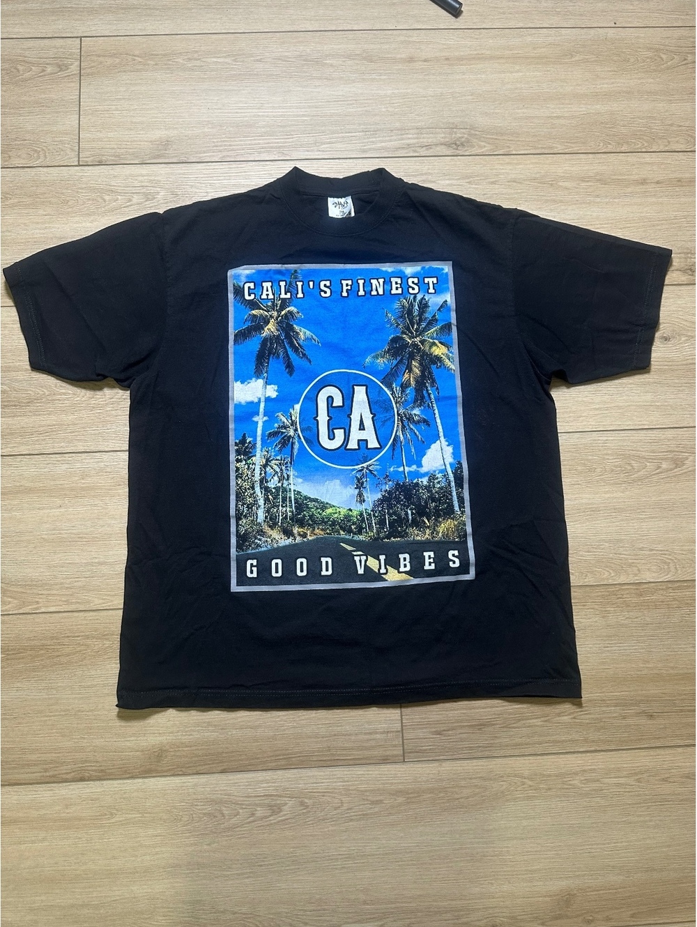 Shaka Wear Cali's Finest Good Vibes Black Graphic T-Shirt Size 2XL